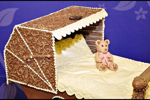 And last but not least, Cadbury World UK celebrated by producing a chocolate pram